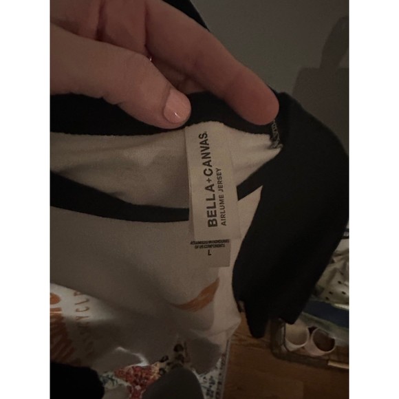 Indian Motorcycle Graphic White And Black Baseball Tee, Bella Canvas - Picture 3 of 3